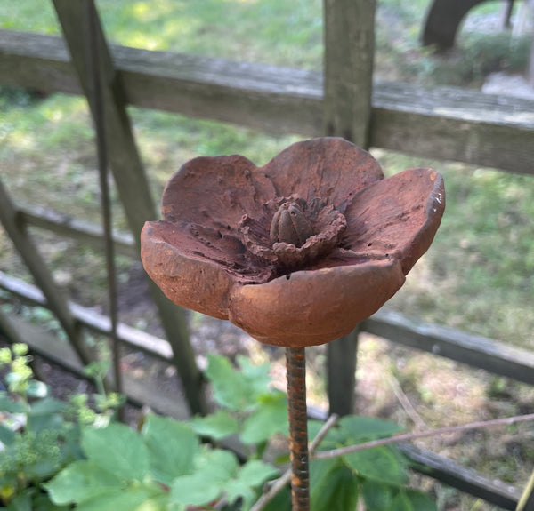 Blomma vallmo  - Gjutform 8 cm