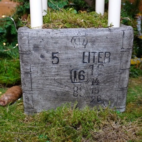 Kruka/låda Krönmått 2 liter - gjutformar