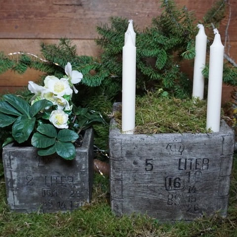 Kruka/låda Krönmått 2 liter - gjutformar